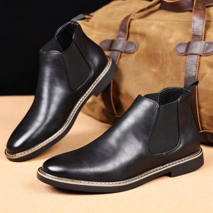 bota masculino em couro