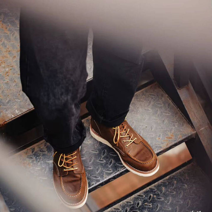 bota masculina em couro 