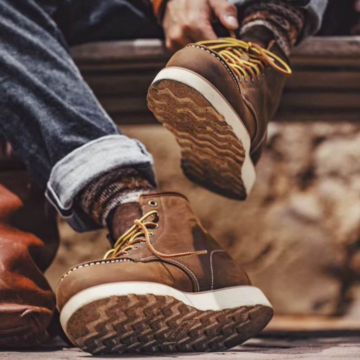 bota masculina em couro  2