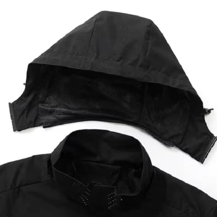 jaqueta masculina capuz removivel