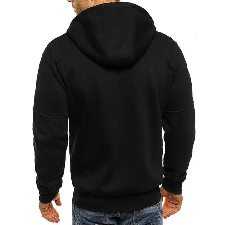 Moletom Masculino Modelo City Wear preto costa