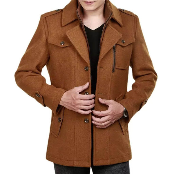 sobretudo masculino modelo gola de cachecol