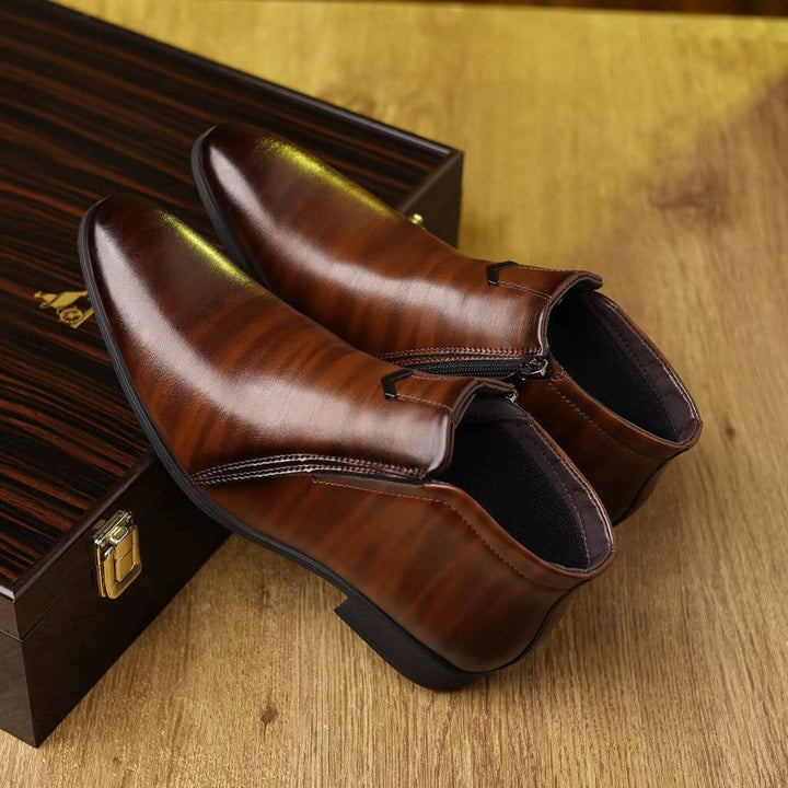 bota masculino de couro 6