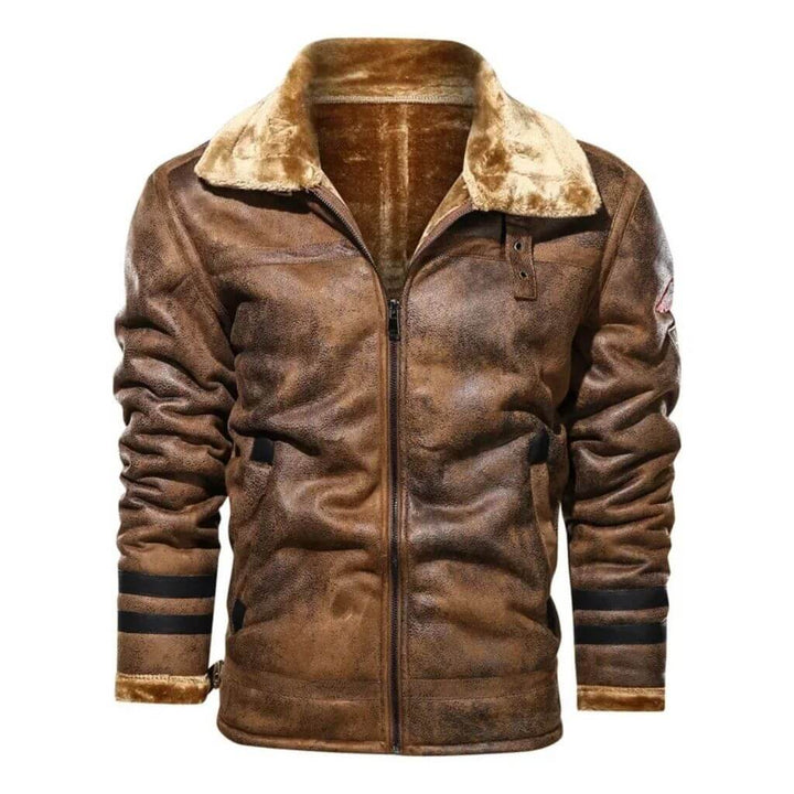 Jaqueta de Couro Legítimo Masculina Camargo Brown 2