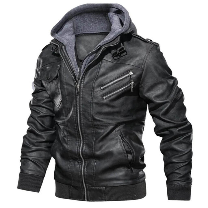Jaqueta de Couro Masculino Ferreira Black 2